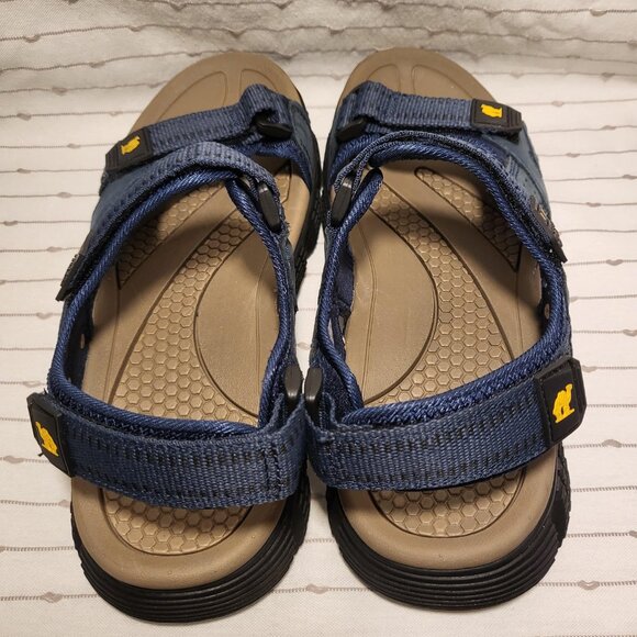Camel Crown Waterproof Hiking Sandals Men's Size 8 Leather Dark Blue NEW - Picture 10 of 15